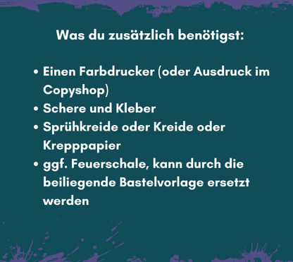 Hexen Schatzsuche für Kinder (6-9 Jahre) zum Ausdrucken